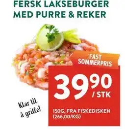 Jacobs FERSK LAKSEBURGER MED PURRE & REKER tilbud