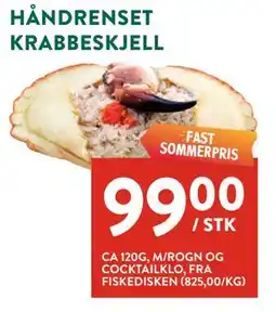 Jacobs HÅNDRENSET KRABBESKJELL tilbud