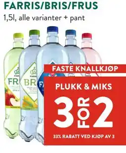Jacobs FARRIS/BRIS/FRUS tilbud