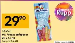 Gigaboks Mr. Freeze saftposer tilbud