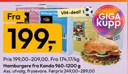 Gigaboks Hamburgere fra Kanda tilbud