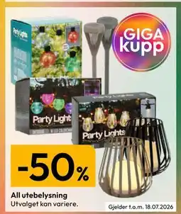Gigaboks All utebelysning tilbud