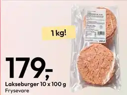 Gigaboks Lakseburger 10 x 100 g tilbud
