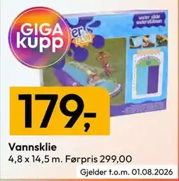 Gigaboks Vannsklie tilbud