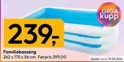 Gigaboks Familiebasseng tilbud