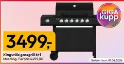 Gigaboks Kingsville gassgrill 6+1 tilbud