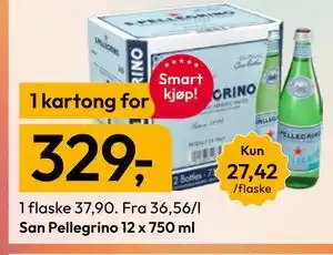 Gigaboks San Pellegrino 12 x 750 ml tilbud