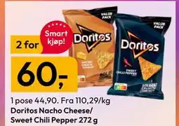 Gigaboks Doritos Nacho Cheese/ Sweet Chili Pepper 272 g tilbud