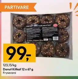 Gigaboks Donut Kitkat 12 x 67 g tilbud