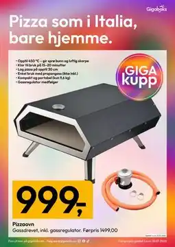 Gigaboks Pizzaovn tilbud