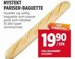 Meny NYSTEKT PARISER-BAGUETTE tilbud