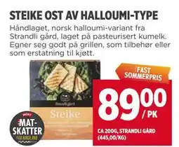 Meny STEIKE OST AV HALLOUMI-TYPE tilbud