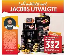 Meny JACOBS UTVALGTE PLUKK & MIKS tilbud