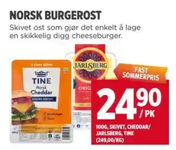 Meny NORSK BURGEROST tilbud