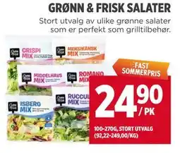 Meny GRØNN & FRISK SALATER tilbud