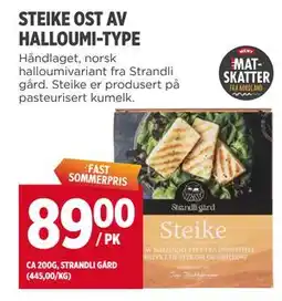 Meny STEIKE OST AV HALLOUMI-TYPE tilbud