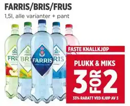 Meny FARRIS/BRIS/FRUS tilbud