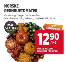 Meny NORSKE REGNBUETOMATER tilbud