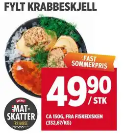Meny FYLT KRABBESKJELL tilbud