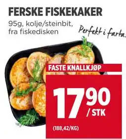 Meny FERSKE FISKEKAKER tilbud