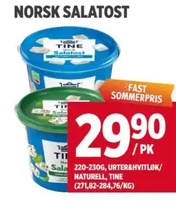 Meny NORSK SALATOST tilbud