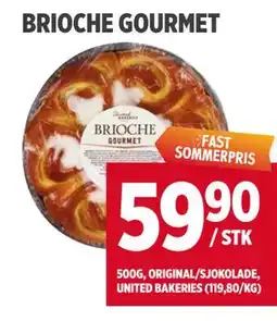 Meny BRIOCHE GOURMET tilbud