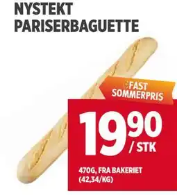 Meny NYSTEKT PARISERBAGUETTE tilbud
