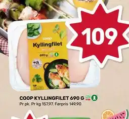 Matkroken COOP KYLLINGFILET 690 G tilbud