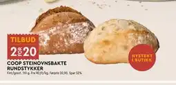 Coop Mega COOP STEINOVNSBAKTE RUNDSTYKKER tilbud