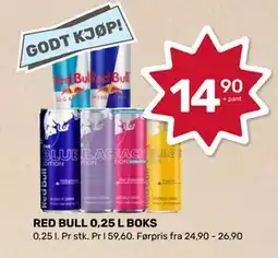 Matkroken RED BULL 0,25 L BOKS tilbud