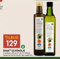 Coop Mega SMAK* OLIVENOLJE tilbud