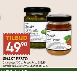 Coop Mega SMAK* PESTO tilbud