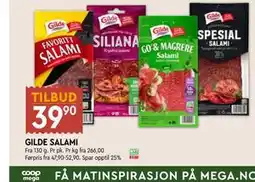 Coop Mega GILDE SALAMI tilbud