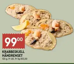 Coop Mega KRABBESKJELL HÅNDRENSET tilbud