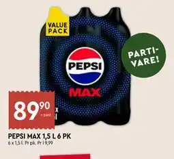 Coop Mega PEPSI MAX 1,5 L 6 PK tilbud