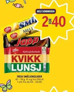 Coop Prix FREIA SMÅSJOKOLADER tilbud