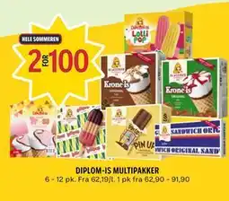 Coop Prix DIPLOM-IS MULTIPAKKER tilbud