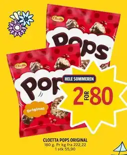 Coop Prix CLOETTA POPS ORIGINAL tilbud
