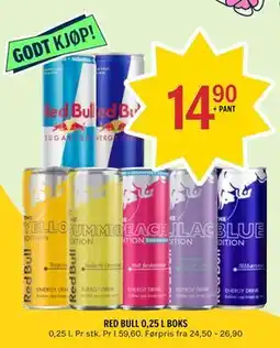Coop Prix RED BULL 0,25 L BOKS tilbud
