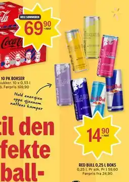 Coop Prix RED BULL 0,25 L BOKS tilbud