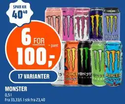 Coop Obs MONSTER tilbud