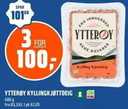 Coop Obs YTTERØY KYLLINGKJØTTDEIG tilbud