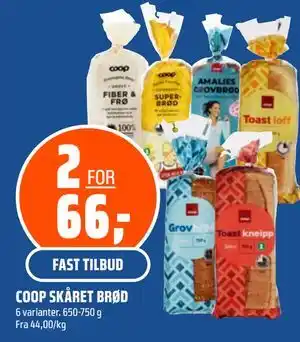 Coop Obs COOP SKÅRET BRØD tilbud