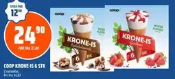 Coop Obs COOP KRONE-IS 6 STK tilbud