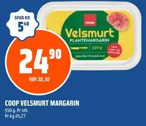 Coop Obs COOP VELSMURT MARGARIN tilbud