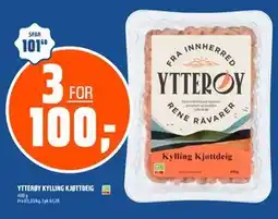 Coop Obs YTTERØY KYLLING KJØTTDEIG tilbud