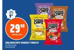 Coop Obs SØRLANDSCHIPS VERDENS TYNNESTE tilbud