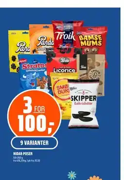 Coop Obs NIDAR POSER tilbud