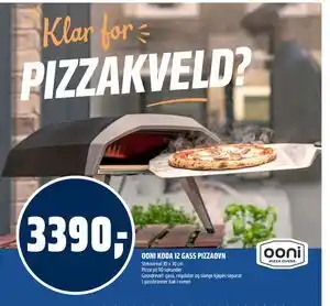 Coop Obs OONI KODA 12 GASS PIZZAOVN tilbud