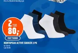 Coop Obs NORTHPEAK ACTIVE SOKKER 3 PK tilbud
